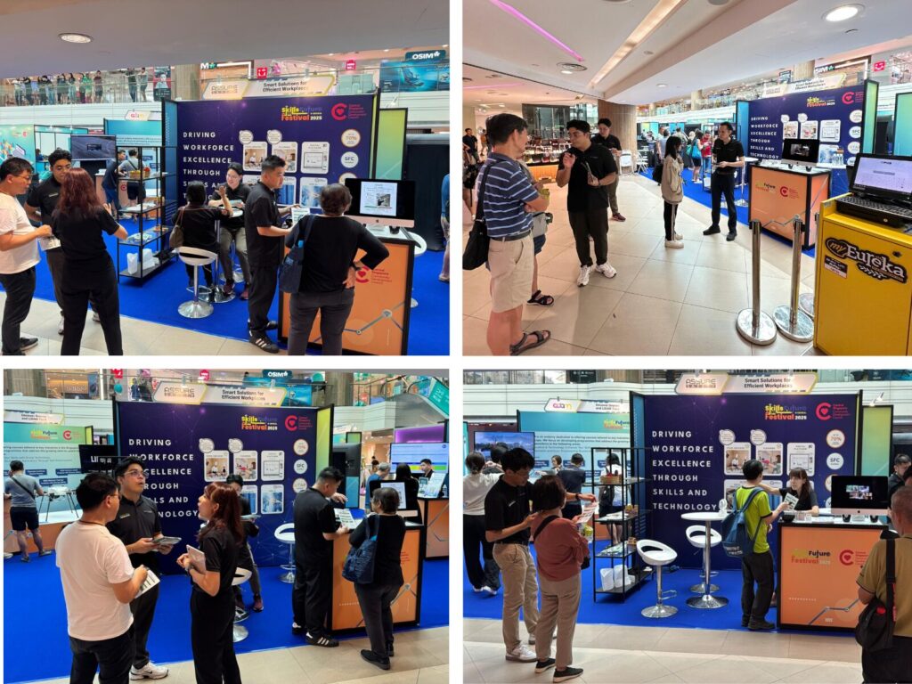 Employees demonstrating safety procedures